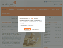 Tablet Screenshot of debibliotheekmaasenpeel.nl
